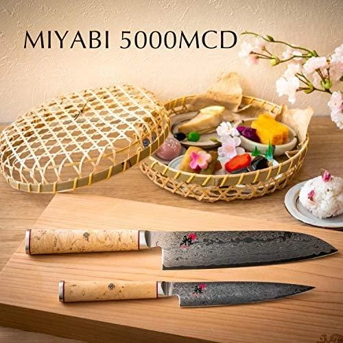 Zwilling Verschiedene MIYABI Gyutoh sidabrinė, Masur beržinė rankena, 200mm