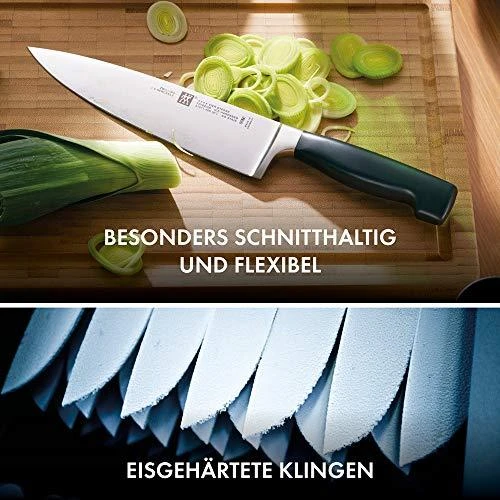 ZWILLING FOUR STAR 7 dalių tamsaus uosinio peilių rinkinys su KIS technologija