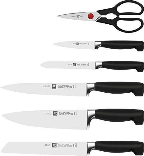 ZWILLING FOUR STAR 7 dalių tamsaus uosinio peilių rinkinys su KIS technologija