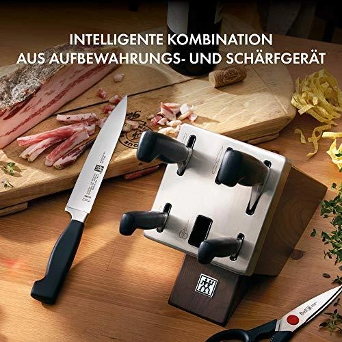 ZWILLING FOUR STAR 7 dalių tamsaus uosinio peilių rinkinys su KIS technologija