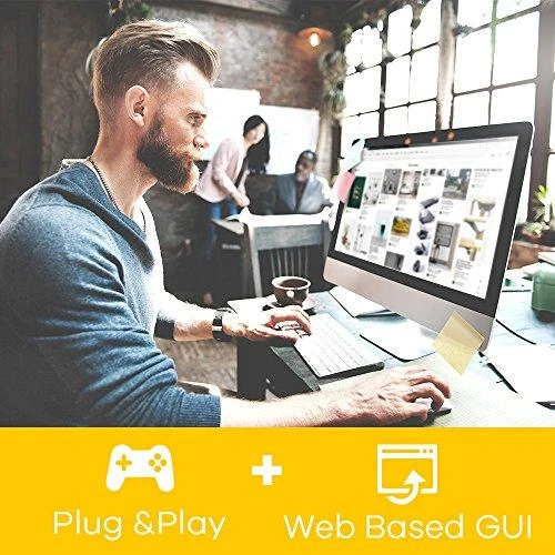 Šakotuvas „Zyxel 8 Port Gigabit PoE+“ žiniatinkliu valdomas jungiklis, 4x PoE, 60 vatų