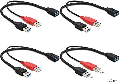 Sonstige DELOCK kabelis USB 3.0 Y – Buchse 1x > USB 3.0-A ST+ USB 2.0-A ST 30cm