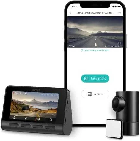 Vaizdo registratorius 70mai A800S 4K Dash Cam su RC06 rinkiniu