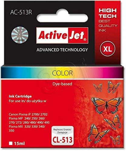 Rašalo Kasetė - Activejet AC-513R 15ml Spalvota