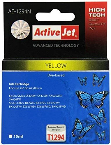 Spausdintuvo Kasetė - Activejet AE-1294N Supreme Geltona 15 ml