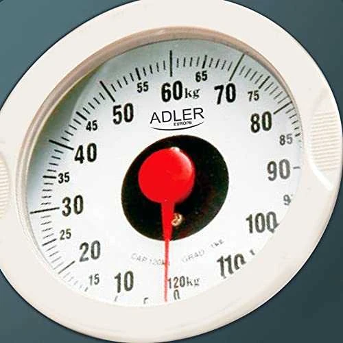 Virtuvinės svarstyklės Adler | Mechaninės vonios svarstyklės | AD 8178 | Didžiausias svoris (keliamoji galia) 120 kg | Tikslumas 1000 g | Juodas