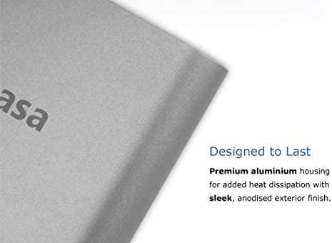Akasa USB 3.2 Gen1 Type-C dvigubas kortelių skaitytuvas – sidabrinis