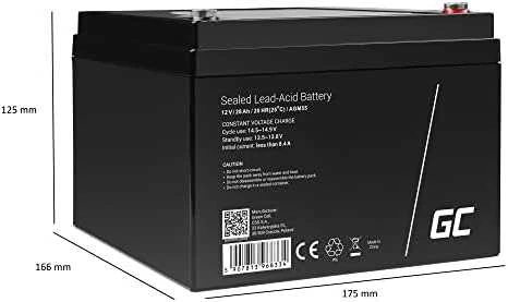 Green Cell Žalias Cell AGM GEL Batterie 6V 1.2Ah Blei Akku Žalias Cell, skirtas Alarmsysteme und Spielzeug