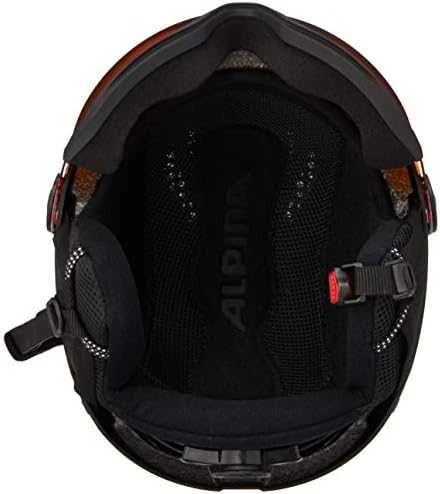 Žiemos Sporto Šalmas - Alpina Arber Visor Q Lite Juodas Matinis 54-58 cm