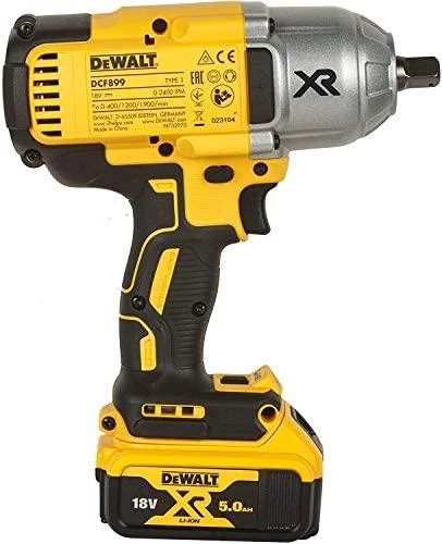 Akumuliatorinis smūginis veržliasukis DeWalt DCF899P2-QW 18 V, 2x5.0 Ah, 1/2"