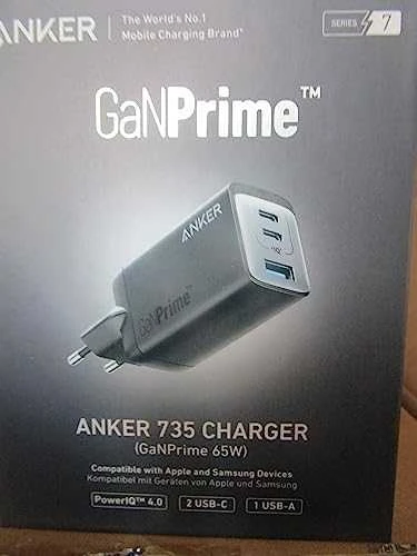 Įkroviklis - Anker 735 Universalus AC Greitas Krovimas 65W Juodas