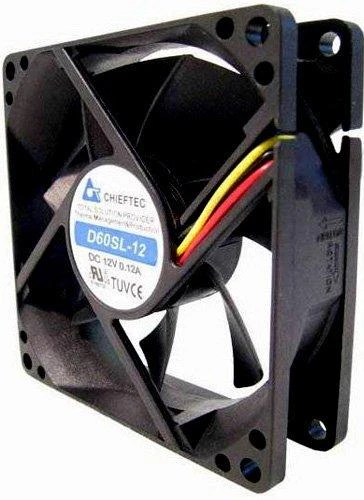Chieftec AF-0625S computer cooling system Kompiuterio dėklas Fan Juodas