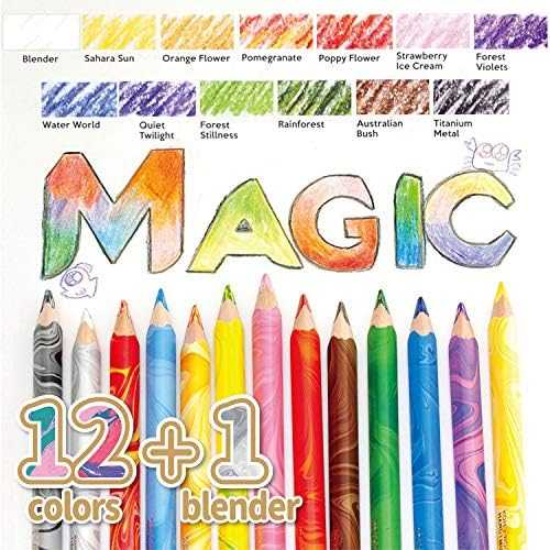 Pieštukų kreidelės "Magic Trio" Koh-i-Noor 3408/13 12+1 spalvų