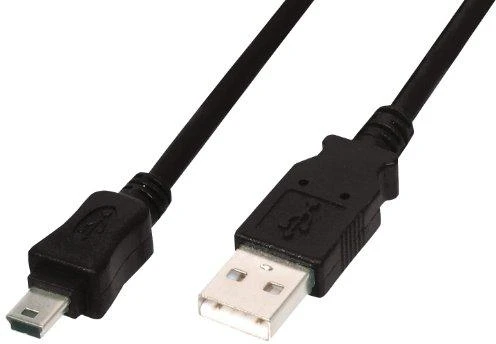 Assmann Electronic ASSMANN USB 2.0 jungties kabelis tipas A - mini B 5pin M/M 3.0m USB 2.0 conform bl