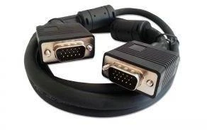 VGA laidas 5m su ferito filtrais