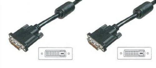 Assmann Electronic DIGITUS VGA laidinis kabelis DVI 5m Dual Link 2Ferrit Cores K8 bulk 24+1 AWG28 max. 2560x1600