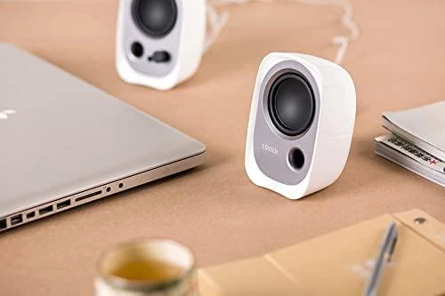 Kompiuterio kolonėlės Edifier R12U 2.0, 4 W, Baltos spalvos