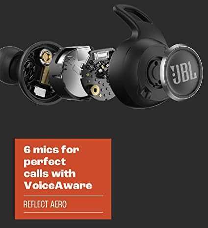 True Belaidės ausinės JBL Reflect Aero, mėlynos spalvos