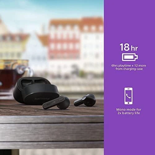 Philips TAT2236BK|00 belaidės ausinės, Juodos