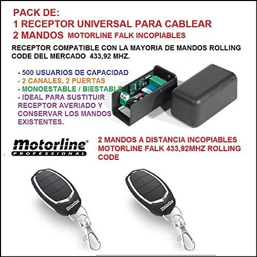 Motorline universalus imtuvas ir du pulteliai