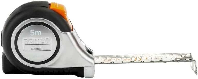Ruletė Bahco Inox MTS 5m x 25mm su aut. stabdžiu, gumuota, magnetas