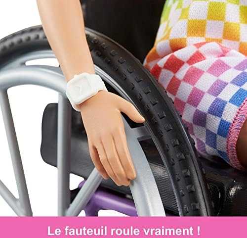 Barbie Mattel Barbė madistė neįgaliojo vežimėlyje šviesiais plaukais