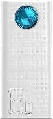 Powerbank Baseus Amblight 30000mAh 4xUSB USB-C 65W - baltas