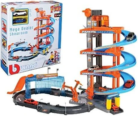 BBURAGO 1:43 trasos rinkinys Mega Dealer Showroom Street Fire, 18-30031