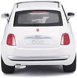 Vaikiškas automobilis Bburago Fiat 500, baltas