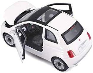 Vaikiškas automobilis Bburago Fiat 500, baltas