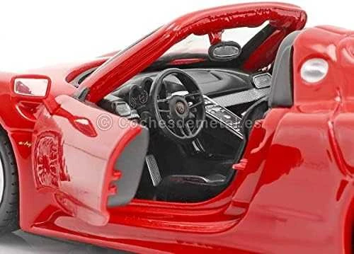 Bburago BBU 1:24 Porsche 918 Spyder raudonas 21076RD 02733