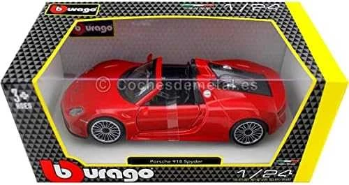 Bburago BBU 1:24 Porsche 918 Spyder raudonas 21076RD 02733