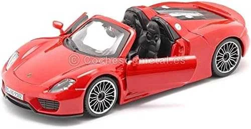 Bburago BBU 1:24 Porsche 918 Spyder raudonas 21076RD 02733