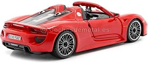 Bburago BBU 1:24 Porsche 918 Spyder raudonas 21076RD 02733