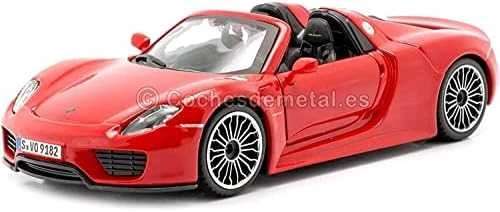 Bburago BBU 1:24 Porsche 918 Spyder raudonas 21076RD 02733