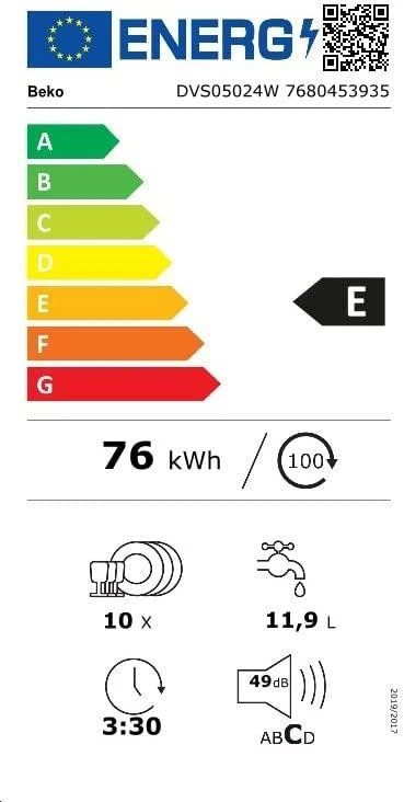 Indaplovė BEKO DVS05024W
