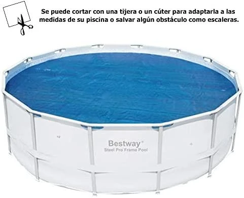 Šilumą sulaikantis baseino uždangalas Bestway Flowclear, 427 cm