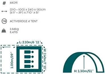 BestWay Tent Pavillo Activeridge 4