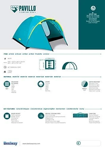 BestWay Tent Pavillo Activeridge 4
