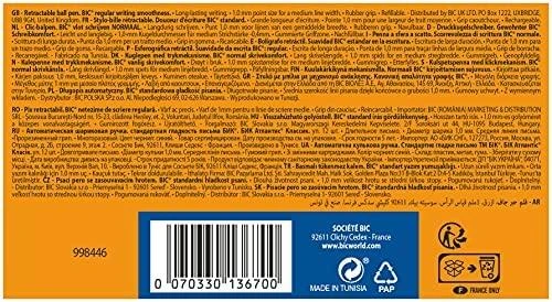 Bic Tušinukas Atlantis Classic 1.0 mm, mėlynas, pakuotėje 12 vnt. 136700