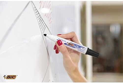 Bic MARKER SUCHOŚCIERALNY BIC VELLEDA ECOLUTIONS* 1701 JUODA OKRĄGŁA KOŃCÓWKA PUDELKO 12 SZT 1199170109