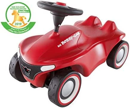 Smoby BIG Vaikiškas automobiliukas Bobby Car Neo Raudonas - ergonomiškas, tvirtas