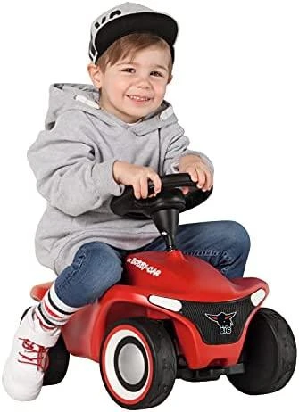 Smoby BIG Vaikiškas automobiliukas Bobby Car Neo Raudonas - ergonomiškas, tvirtas