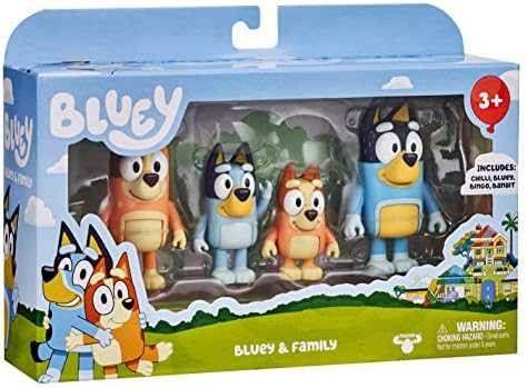 TM Toys Figūrėlių rinkinys Bluey šeima 4 vnt