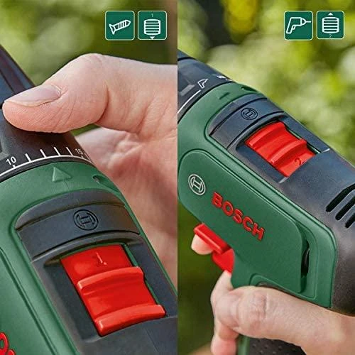 Bosch EasyDrill 1200 dviejų greičių pavarų perjungiklis