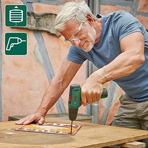 Bosch EasyDrill 1200 (2x1,5 akumuliatoriai) Akumuliatorinis dviejų greičių gręžtuvas - suktuvas