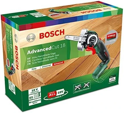 Bosch NanoBlade pjūklas AdvancedCut 18 Be akumuliatoriaus ir kroviklio 06033D5100
