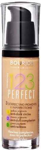 BOURJOIS Paris 123 Perfect skystas makiažo pagrindas, atspalvis: 53 rusvai gelsvas Clair, 30 ml