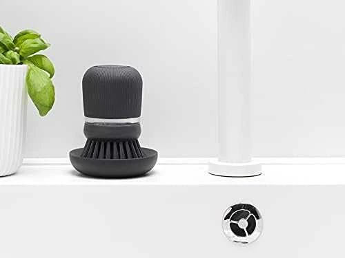 Brabantia Šepetys su muilo dozatoriumi - Dark Pilkas