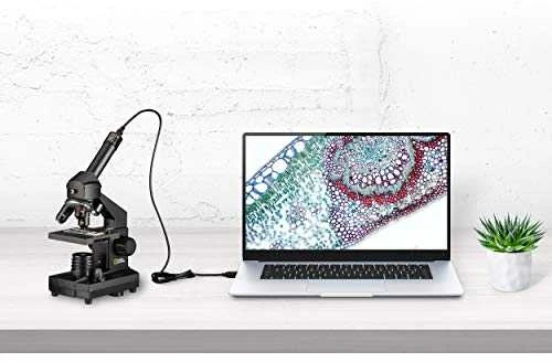 Bresser Mikroskopas NATIONAL GEOGRAPHIC 40x-1024x USB su dėklu ir USB okuliaru